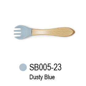 china silicone baby fork with wood handle manufacturer