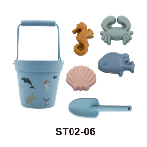 marine silicone beach bucket set
