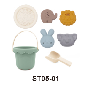 silicone beach bucket set