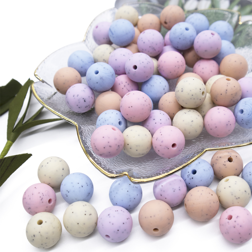 Silicone Beads 100pcs 12mm Beads Round Loose Organic Nursing Accessories 