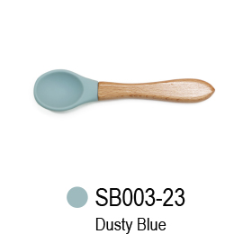 china silicone baby spoon with wood handle manufacturer