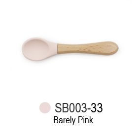 silicone and wood spoon