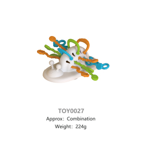 Soft silicone pull toy