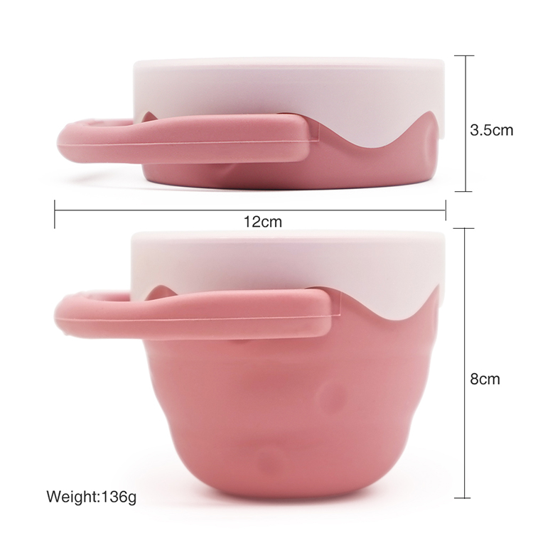 Foldable Silicone Snack Cup - Silver Ivory – littleCHEW