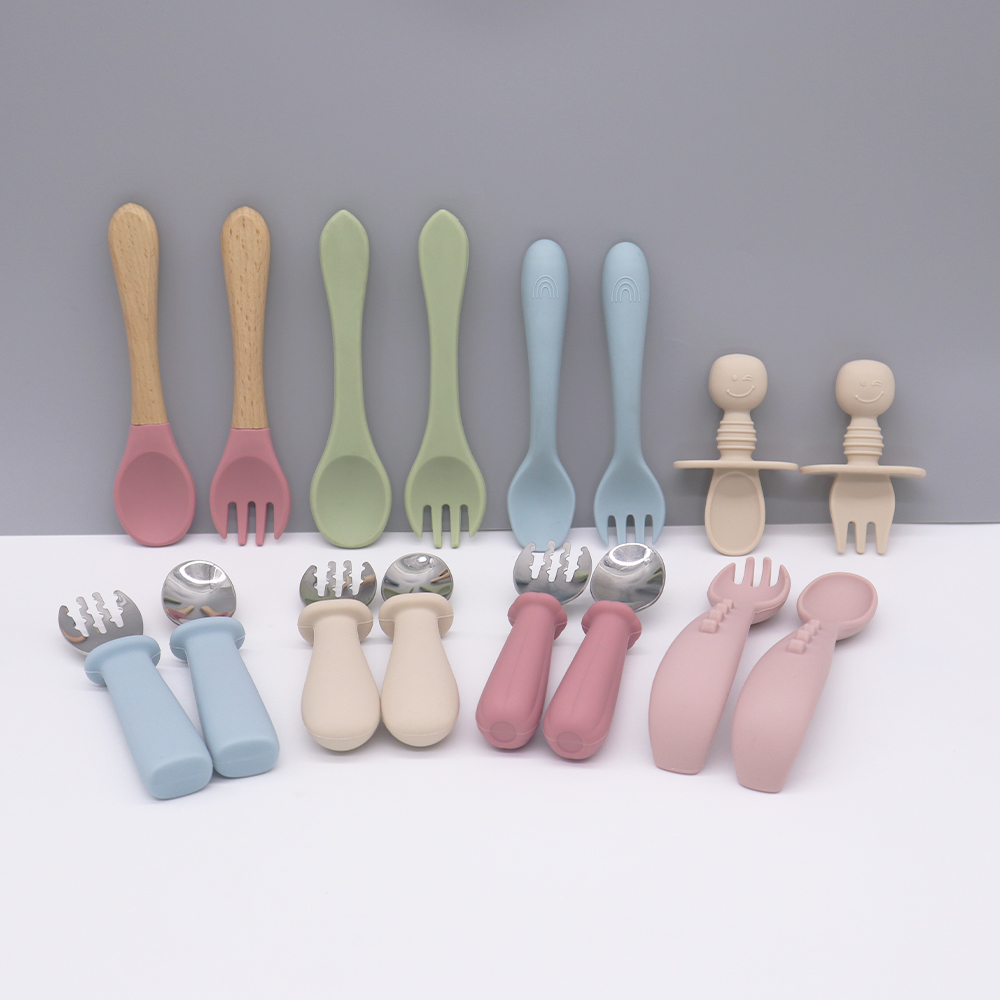 silicone spoon and fork set 
